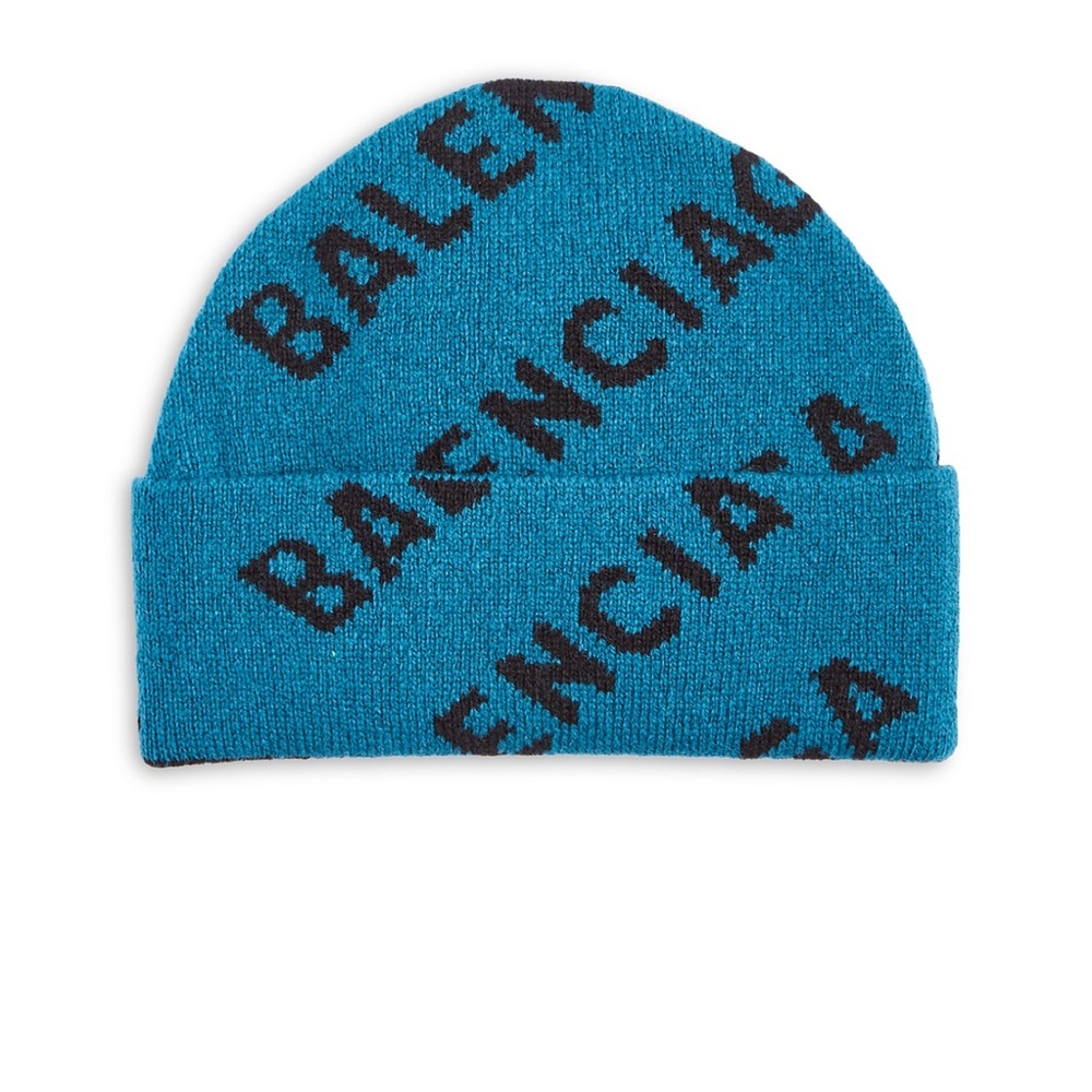 Balenciaga Black and Blue Knit Accessory